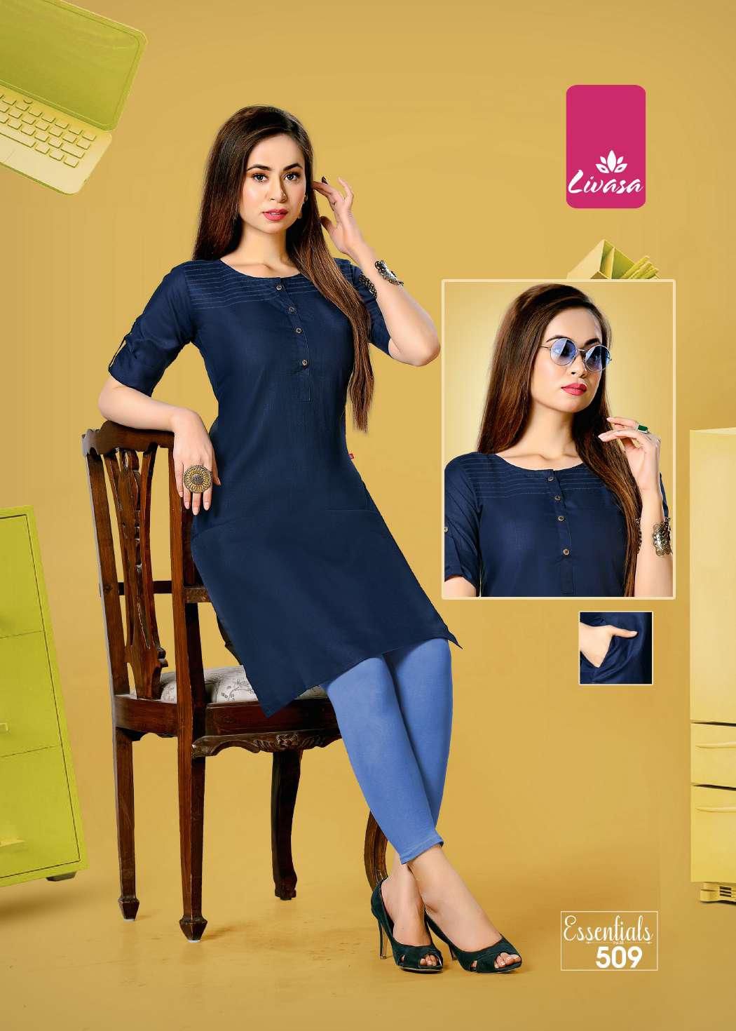 Livasa Essentials 5 Regular Wear Latest Heavy Cotton Kurti Collection